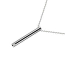 Cylinder Pendant Necklace Stainless
