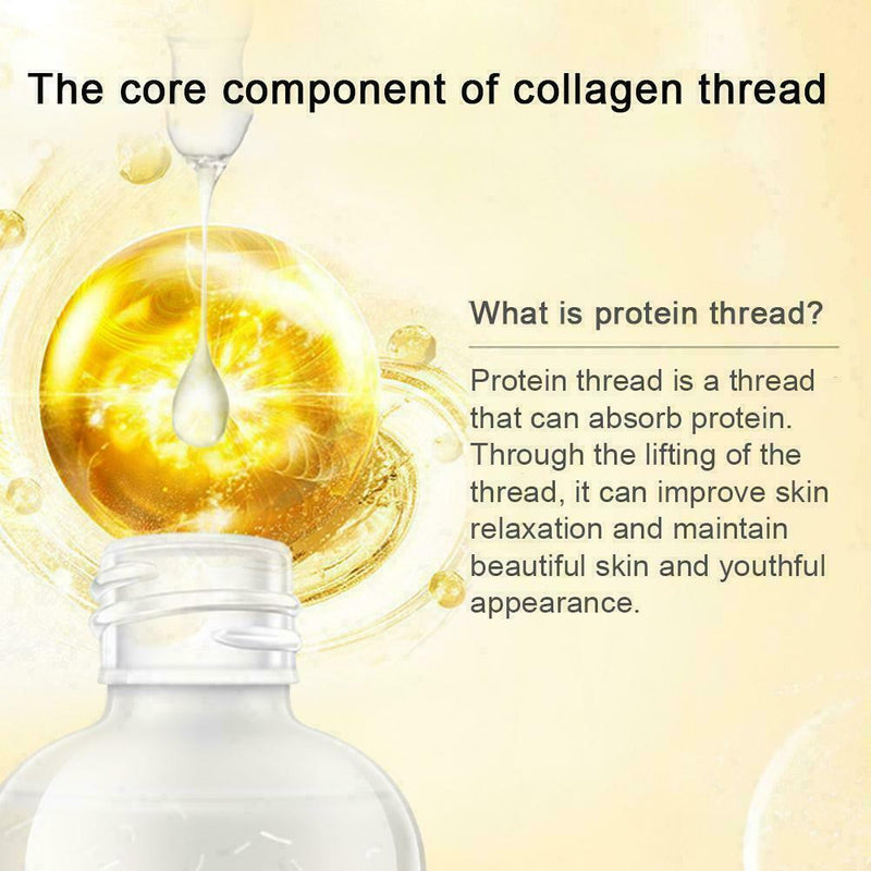 Active Collagen Silk Thread Ball Skin Care Essence Serum V5K5