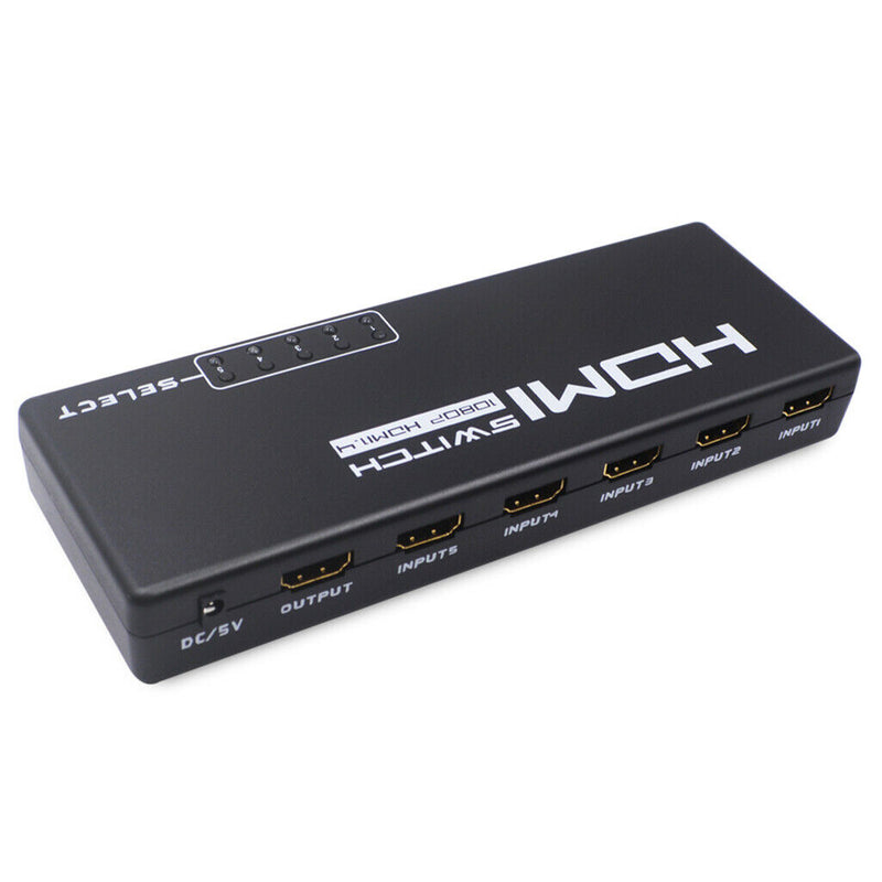 Mini 5 Port 1080P HDMI Switch Switcher Selector With