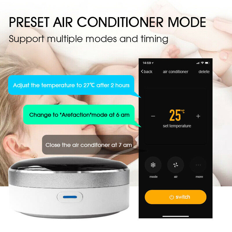 Tuya App Universal IR Smart Remote Controller WiFi+Infrared Home Control Hu L6O9