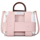 Women'S Fashion Shoulder Transparent Pvc Shoulder Bag Handbag Wild Pink