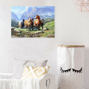 5D DIY Full Drill Diamond Painting Hiking Horses Cross Stitch Embroidery