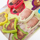 Wooden Puzzles Jigsaw Toys for Children Farm Animal Cognition Learning