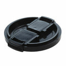 Camera Plastic Side Pinch Clip On Front Lens Cap Protective Cover Black 49m G1U5