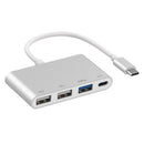 Multi-Function USB HUB Type-C to 2 Port USB2.0 USB3.0 PD Converter Adapter