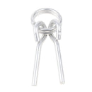 4Pcs 65mm Awning Tent Poles Rings with 2 Pins for Outdoor Camping Hiking Travel