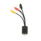 Video Cable Laptop PC HDTV Connector VGA Male to S-Video 3 RCA Jack Converter %o