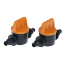 10Pcs Mini Valve with 4/7mm Hose Irrigation Barbed Water Flow Control Valve ME