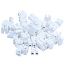 50PCS CH2 Spring Quick Wire Connector Cable Clamp Terminal Block Connector