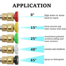 Power Pressure Washer Spray Nozzle Tips and  Connect Pivot Adapter Cou X2T2