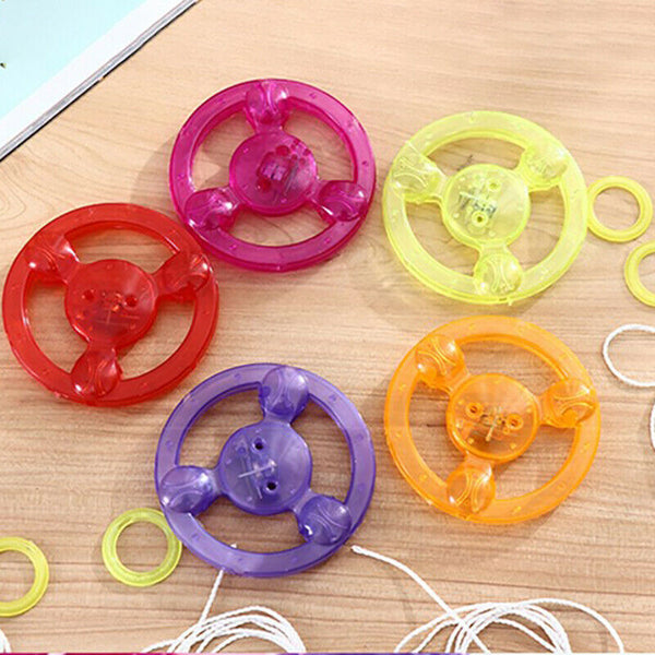 Flash Pull Line Led Flywheel Whistle Creative Classic toys for Children Gift Ew