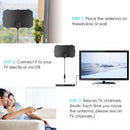 High Gain TV DTV Box Digital TV Antenna 50 Miles Booster Active Indoor Aeria Hn