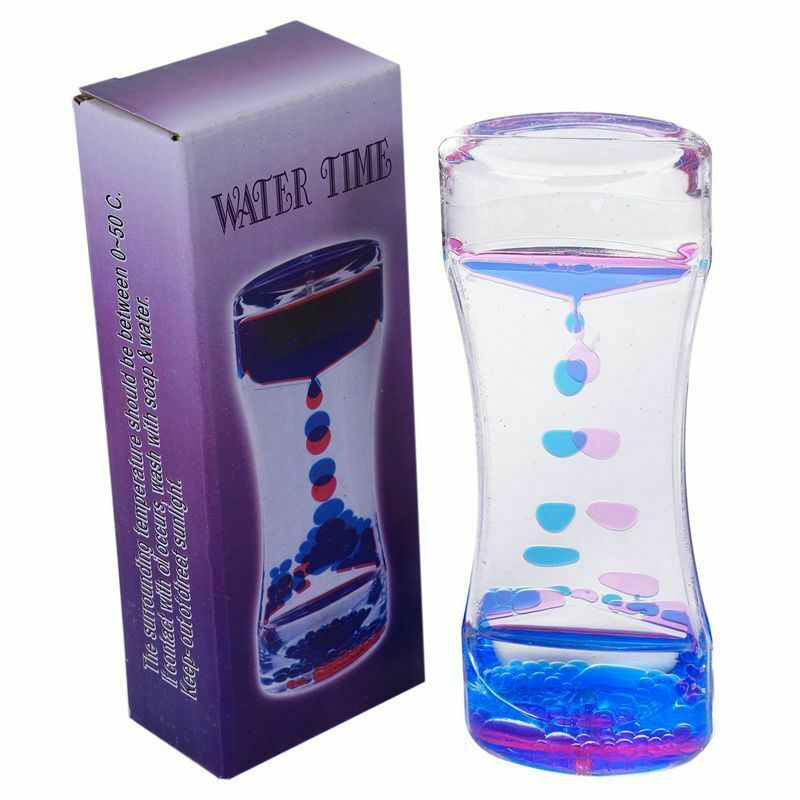 Liquid Timer Bubble Motion Drop Timer for Sensory Play Visual Bubble Gravit U9N6