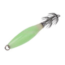 3.7in Squid Jig Hook Glow Lure Hard Plastic Body 2 Razor Hook Fishing Tackle