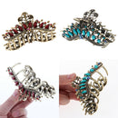 2pcs Metal Hair  Clip Hairpin Rhinestone Retro Gift