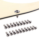 19Pcs Pickguard Cover Plate Stainless Steel Screws for Electric Guitar Bass Del