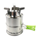 Portable Outdoor Stove Camping Cooking Wood Burner Picnic BBQ Steel Alcohol Cook