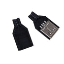 10X USB2.0 Type-A Plug 4-pin female Adapter Connector jack&Black Coverã€NewOZ