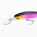 1pc 10cm/9.4g minnow hard fishing lures baits with two wobble floating hooks B3c