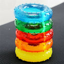 Silicone Finger Hand Grip Muscle Power Strength Training Rubber Ring Exercislj