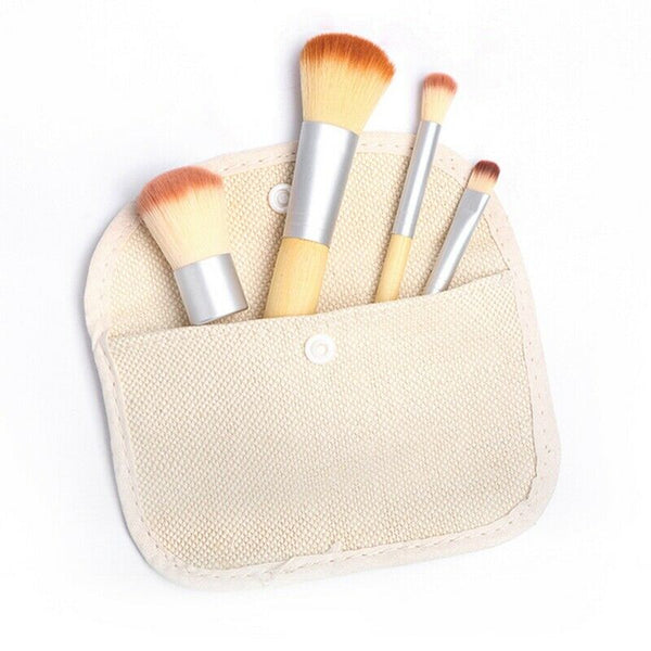 Mixdair 4Pcs Professional Makeup Brushes Set Powder Foundation Eyeshadow Bl Y2A8