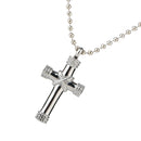 Stainless Steel Cross Memorial Necklace Cremation Ash Holder Keepsake