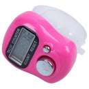 5X(Fuchsia Mini Adjustable Band 5 Digit LCD Display Golf Finger Counter Ta W3T3)