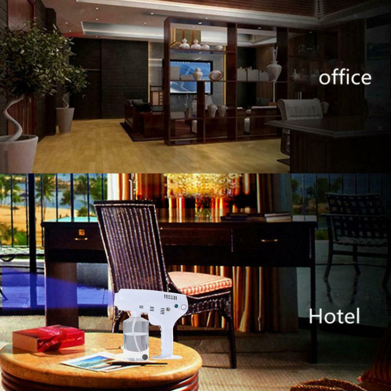 Electric Blue Light Nano Steam Spray Gun 600ml Fogging Paint Sprayer Machine