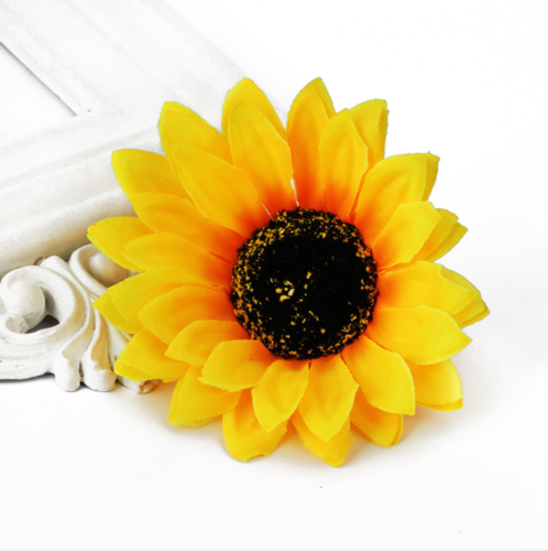2 Pcs Hawaiian Sunflower Flower Hair Clip Hairpins for Women Hair Decroration