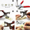 2018 Colorful Eyelet Buckles Snap Fasteners Buttons Press Studs Fixing Tools