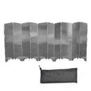 10 Dishes Metal Picnic Gas Stove Wind Shield Folding Camping Outdoor O8G3