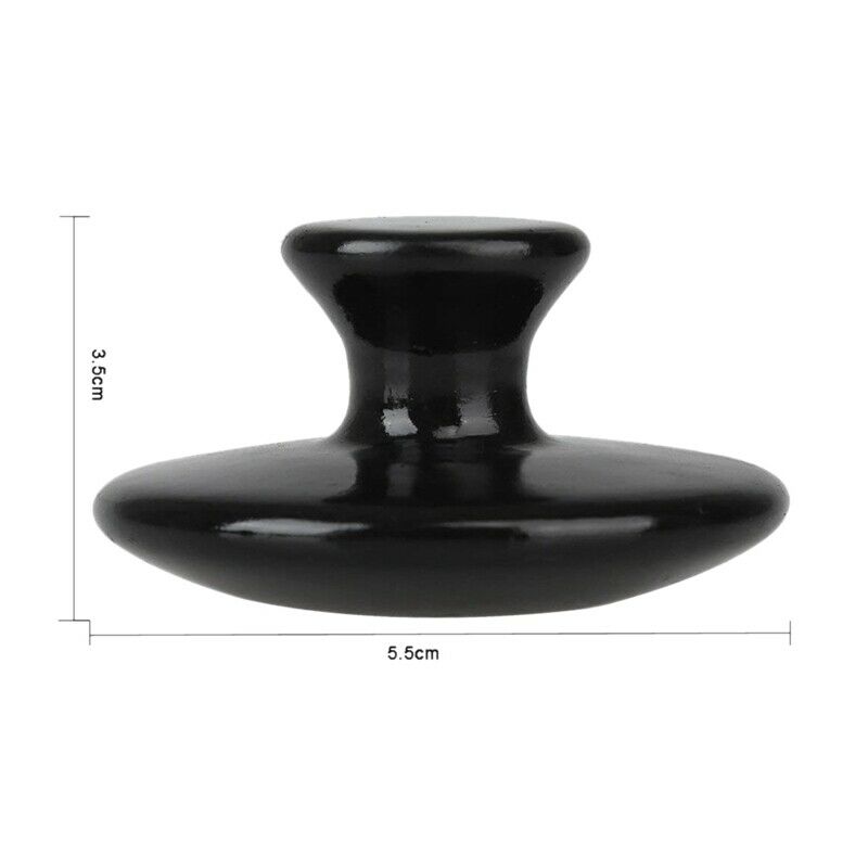 Mushroom Shaped Massage Stones Warmer Natural Lava Basalt Hot Rock Guasha T V2A9