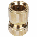1/2 inch Threaded Tap Brass Garden Washing Hose Pipe Water Stop Connector C