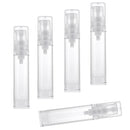 Portable Airless Bottle Cosmetic Treatment Pump Travel Empty Clear 10ml 5Pcs
