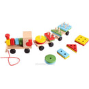 Kids Baby Educational Toys Toddler Wood Train Truck Educational Geometric Blocks