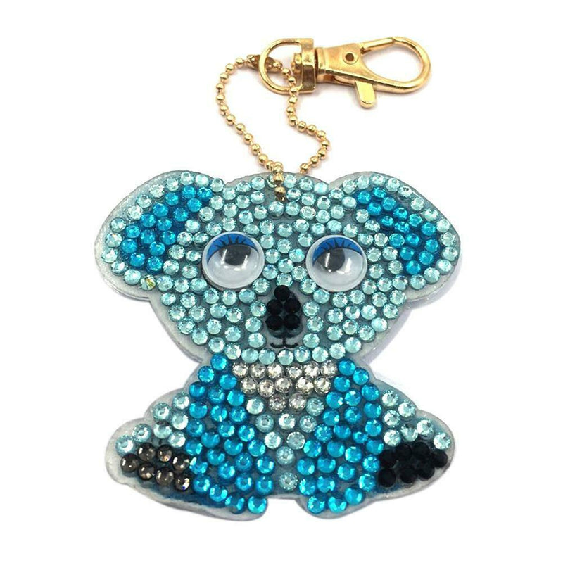 1pcs DIY Keychain Hand Made Diamond Painting Full Drill Pendant (Koala)