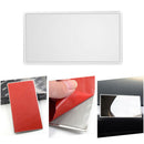 Auto Stainless Steel Makeup Mirror Car Interior Rectangle Sun Visor Decorative