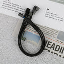 Y-Splitter Sleeved 4-Pin To 2x 3-Pin/4-Pin PWM Connector Fan Extension Adapt Ew