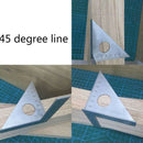 Woodworking Ruler Square Layout Miter e Rafter 45 90 Degree Metric Gauge I3R2