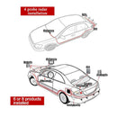 Car Reverse Parking  System with 4 Pieces Parking Sensors Distance Detection +