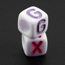 Letter Beads, 100 Pieces, Multicolored, Loom Bandz, Dice, Bracelet D6X8