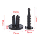 20Pcs Bumper Fastener Rivets Trim Clips Push Type or Renault Clio Megane Espace-