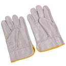 Welding Gloves 10" Cowhide Leather Protective Work Gloves Work Gloves, Beige