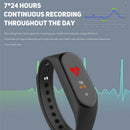 4X(M4 Smart Band Wristband Health Heart Rate Blood Pressure Health Rate MonG6S9)