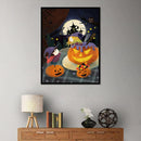 Diamond Painting Halloween Pumpkin Full Round Drill Cross Stitch (WX441)