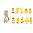 10Pcs/lot duck DIY Clothes Paper Peg Stationery Wooden Photo Clip Craft Clips
