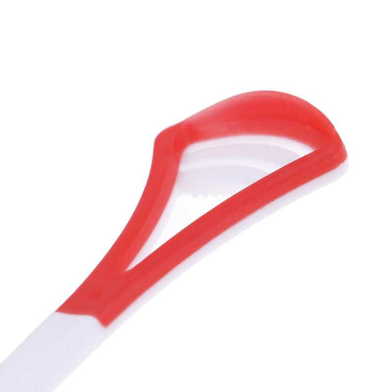 2pcs Silicone Head Plastic Brush Oral Care Tongue Scraper Cleaner Gentle fiTOCA
