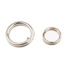High carbon steel Split Ring Fishing Lure Bait Connector Double Circle