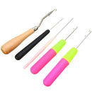 5pcs DIY Plastic Crochet Needle Braiding Latch Hook Weaving Hair Dreadlock Set