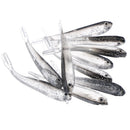 10Pcs 80Mm Soft Fishing Lure Tiddler Swimbait Artificial Bait Tackle Minnow  Z